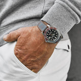 Denim Blue Retro Vintage Leather Watch Strap
